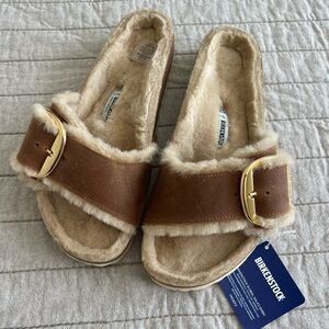 Birkenstock Madrid Big Buckle Shearling